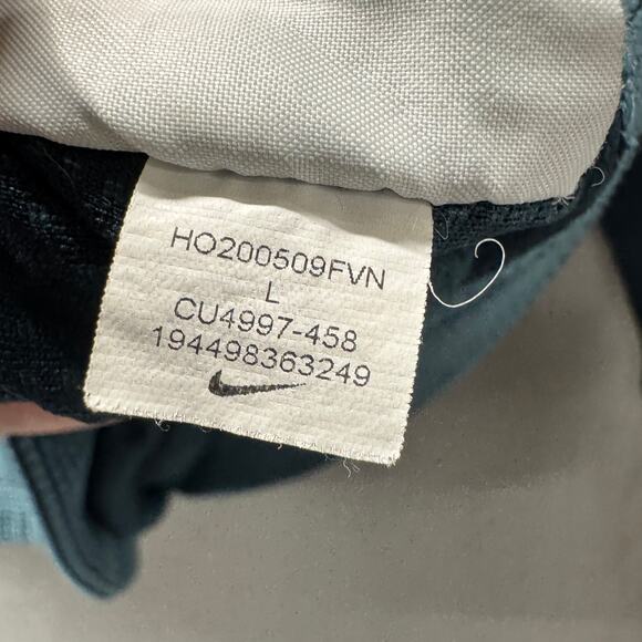 Nike Training Hoodie Mens Large Loose Fit Thermal Dri Fit Pullover Teal Blue - Picture 9 of 10